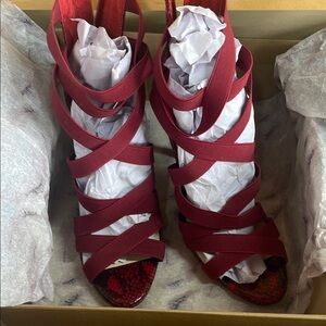 Jessica Simpson Red Stiletto Heels